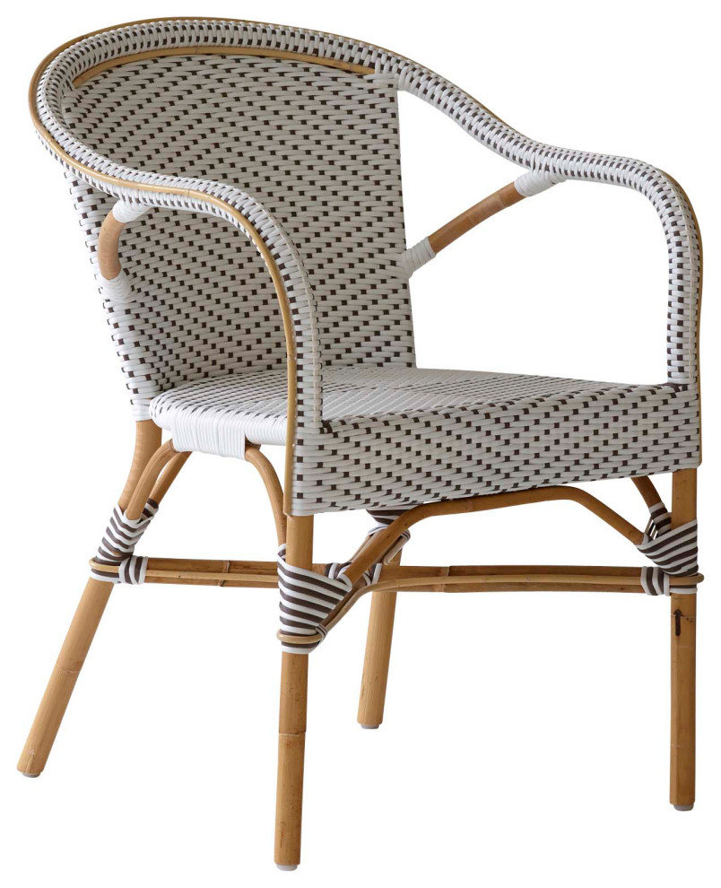 outdoor trex furniture on Madeleine Rattan Bistro Arm Chair Tropical Outdoor Dining Chairs By Sika Design Houzz