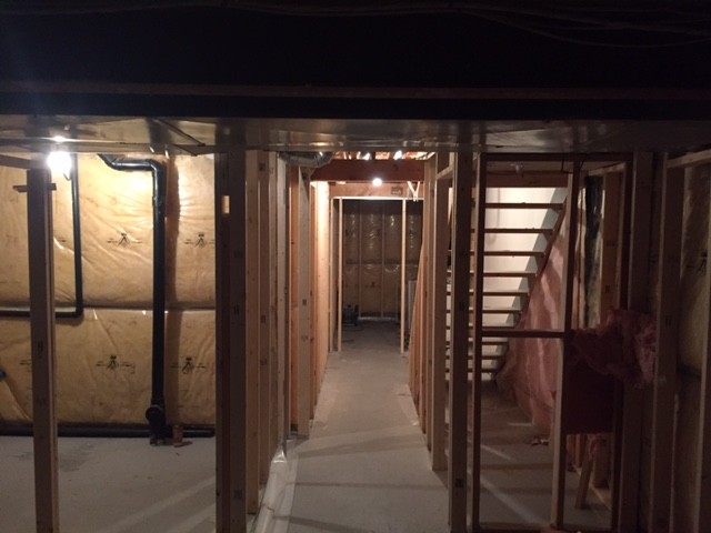 Basement Renovation - Mississauga, ON January 2017 - Before & After