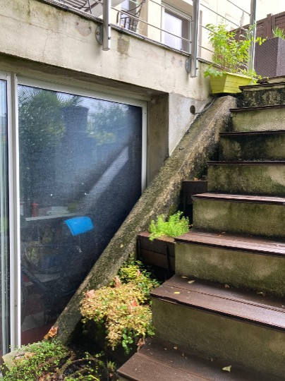 TERRASSE escalier avant travaux