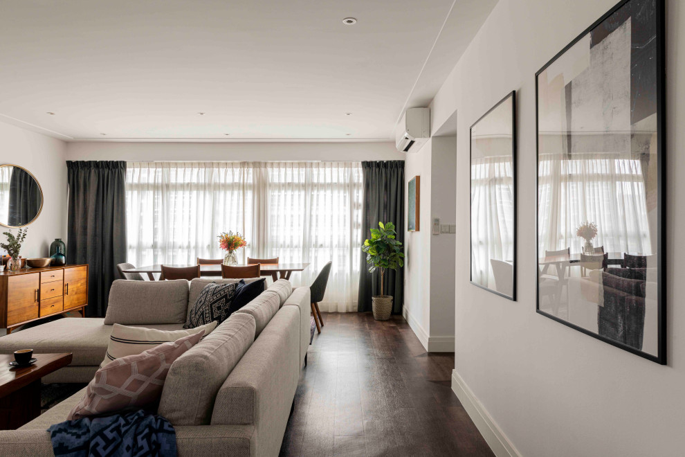 Photo of a Scandinavian living room in Singapore.