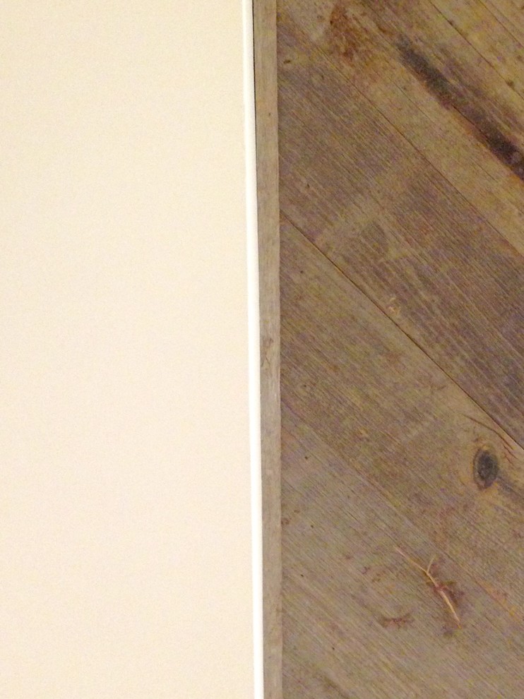 Herringbone Dining Ceiling (Reclaimed Lumber)