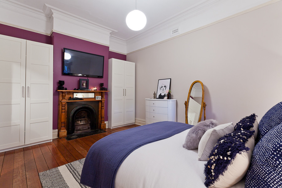 This is an example of an eclectic bedroom in Perth.