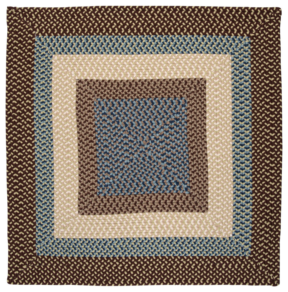 Light Blue 14 x 17 Colonial Mills Doodle Edge FY32 Sample Swatch Area Rug 