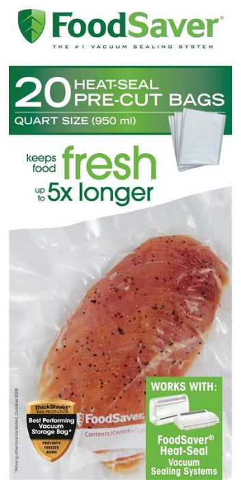 sunbeam foodsaver pre cut bags