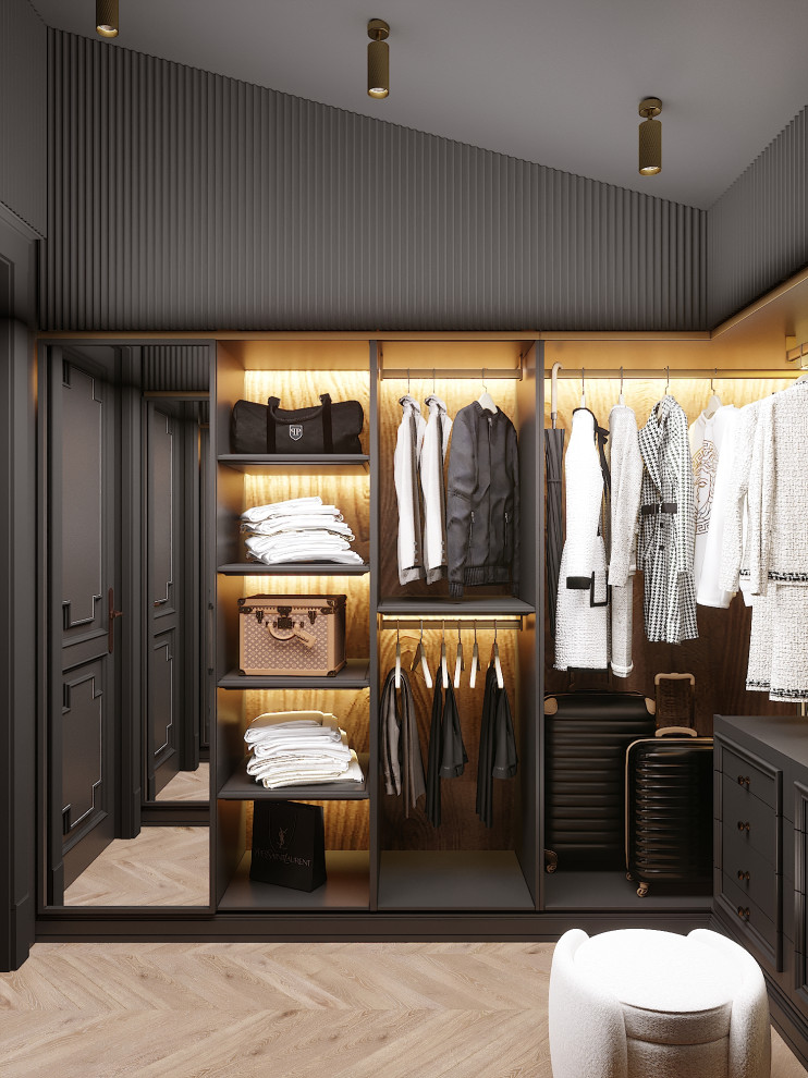 Гардеробная из проекта частного дома