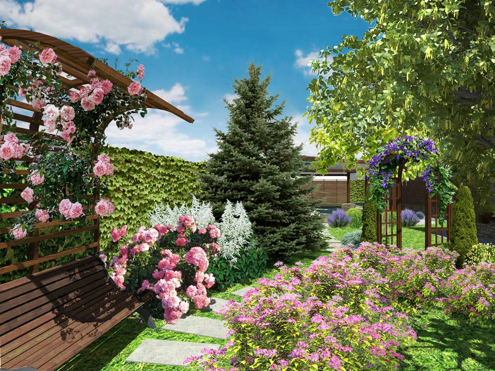 Ландшафтный дизайн участка в Белореченском районе