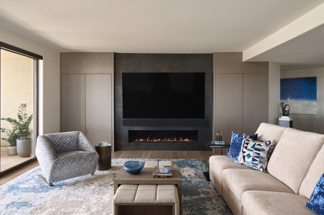 Tower Views contemporary-living-room