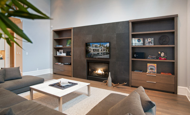 Caulfeild contemporary-vardagsrum