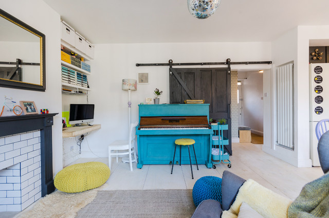 Hackney Flat eklektisk-vardagsrum