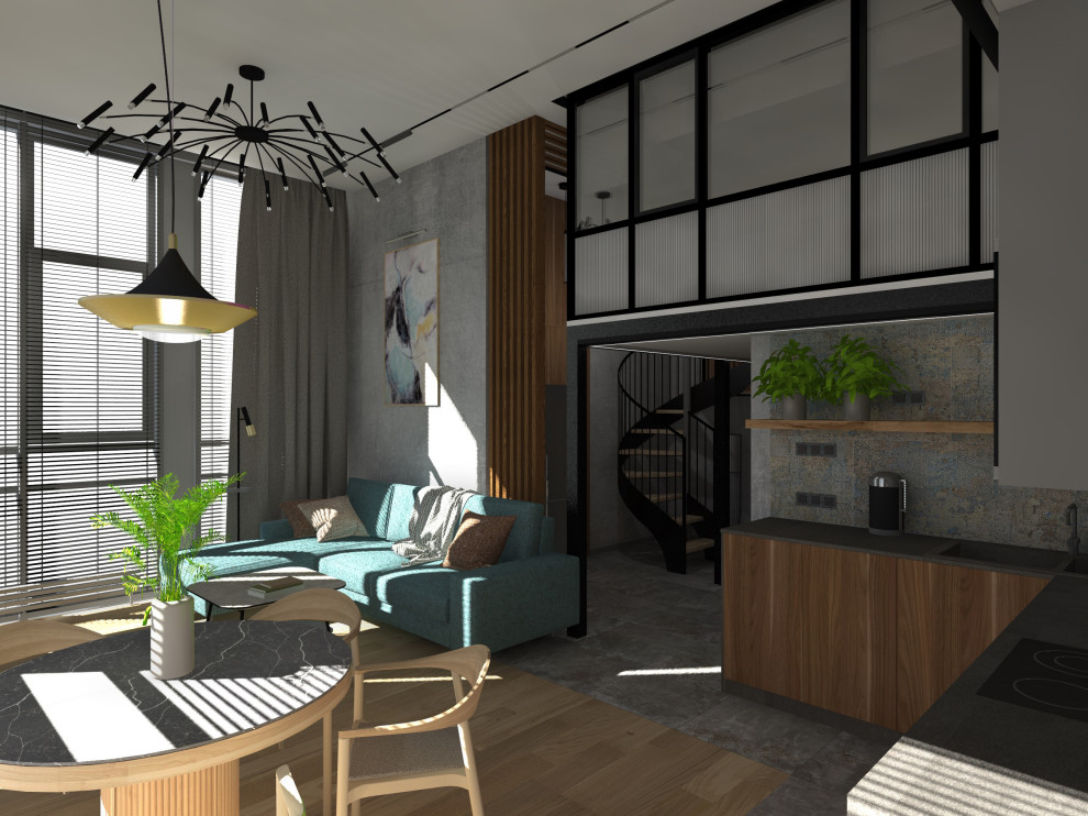 Дизайн-проект двухуровневой квартиры