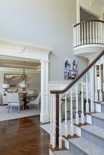 Wilton Colonial transitional-staircase