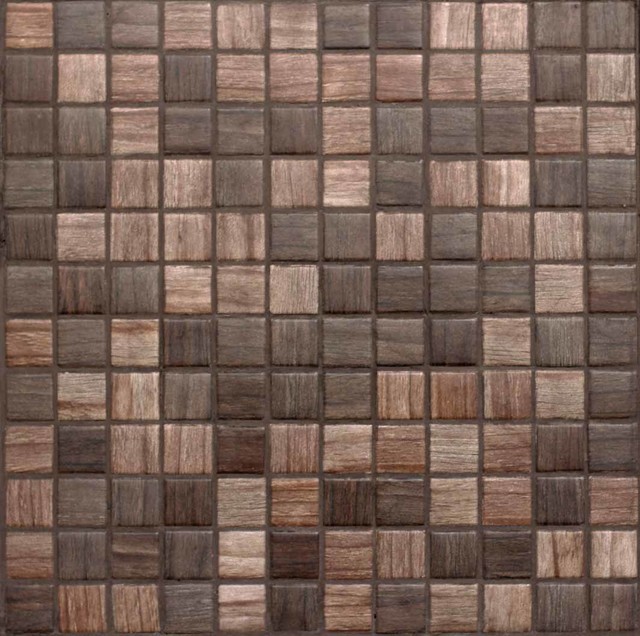 Forest 1x1 Wood Look Mosaic Contemporary Mosaic Tile By Eco