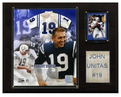 NFL 12 x 15 in. Johnny Unitas Baltimore Colts Player Plaque