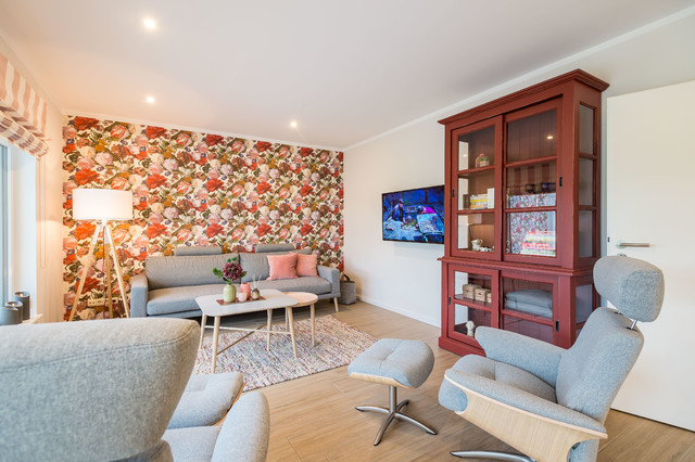 Ferienwohnung Lensterstrand scandinavian-living-room