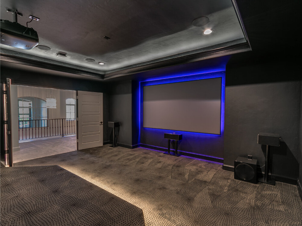 Photo of a home theatre in Oklahoma City.