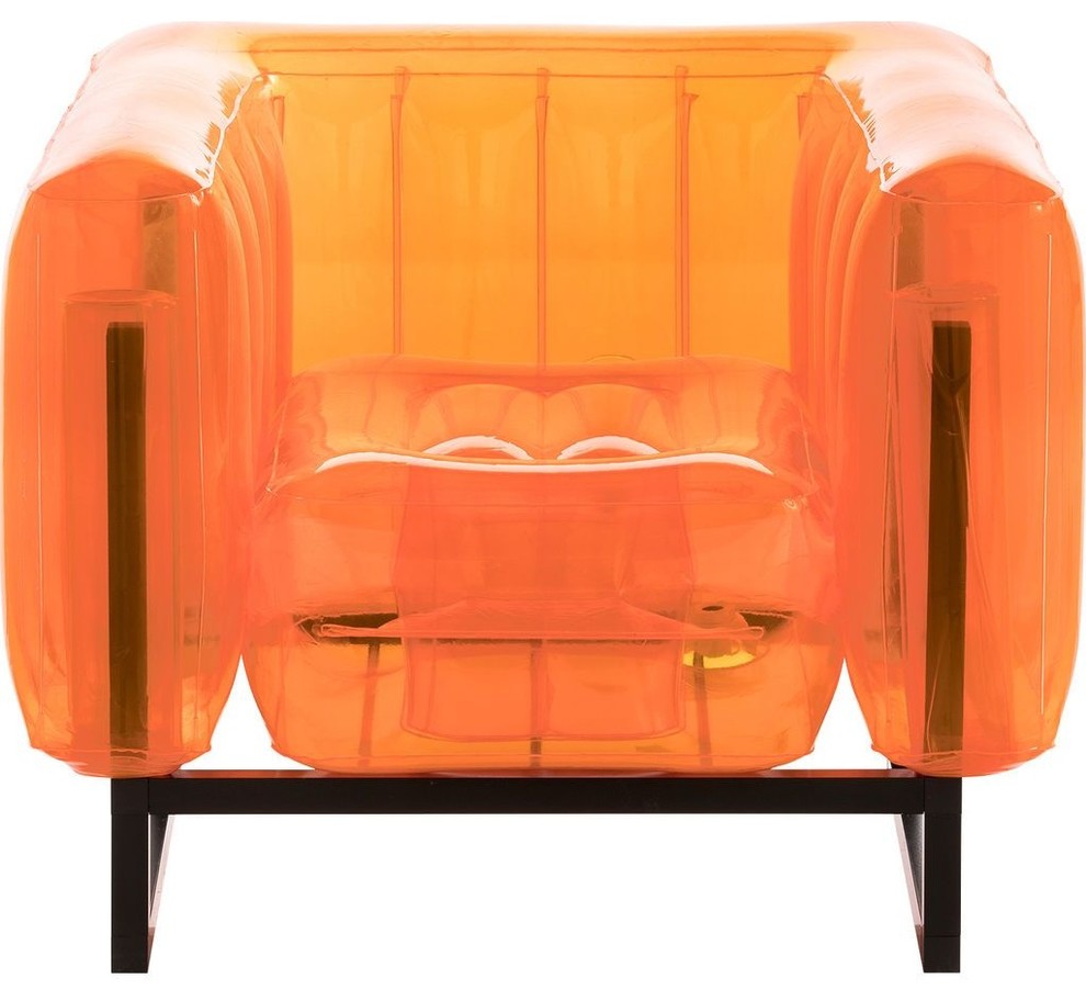 Mojow Yomi Inflatable Armchair, Orange, Black