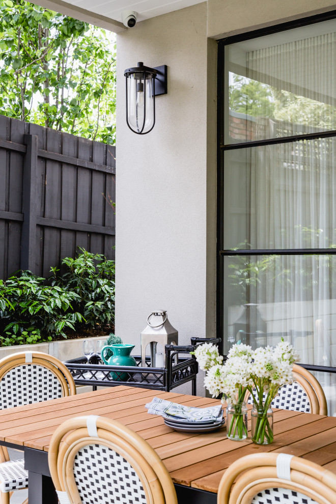 Traditional patio in Melbourne.