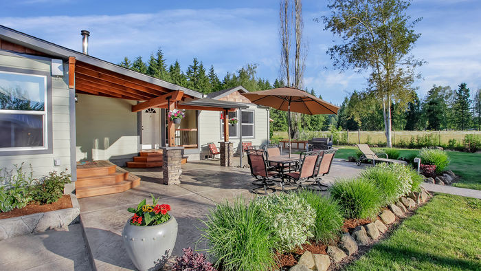 Concrete Patio and Fire Pit