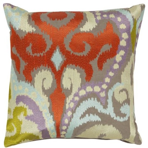 Surya 18 x 18 Decorative Pillow, Multicolored (AR073-1818P)