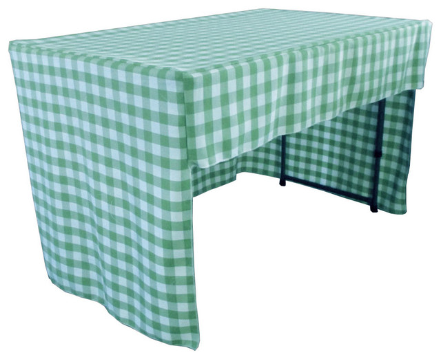 Open Back Fitted Checkered Classroom Tablecloth Farmhouse Tablecloths by VirVentures