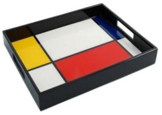 Pacific Connections Mondrian Lacquer Tray