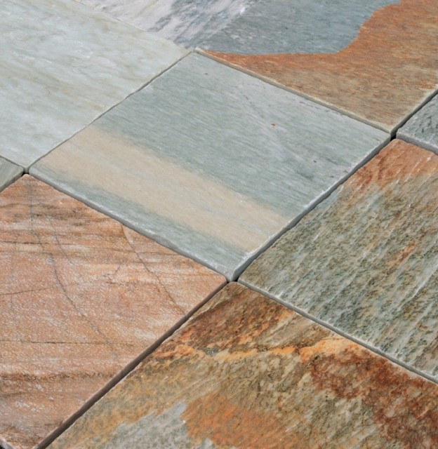 Cabotslate Tile Golden White Quartzite Natural 12x12 Cabotslate Tile Golden White Quartzite