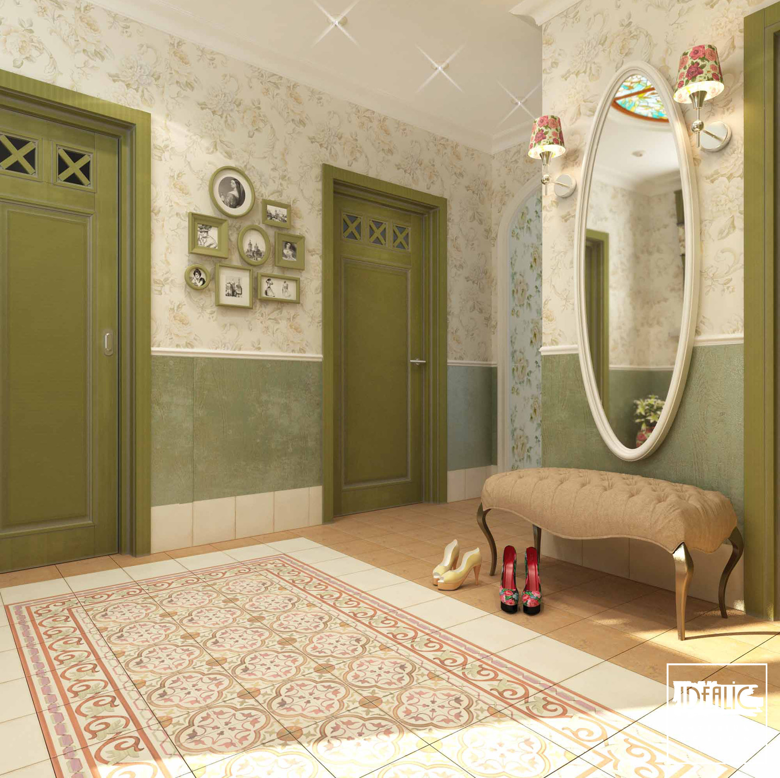 Прованс в загородной квартире