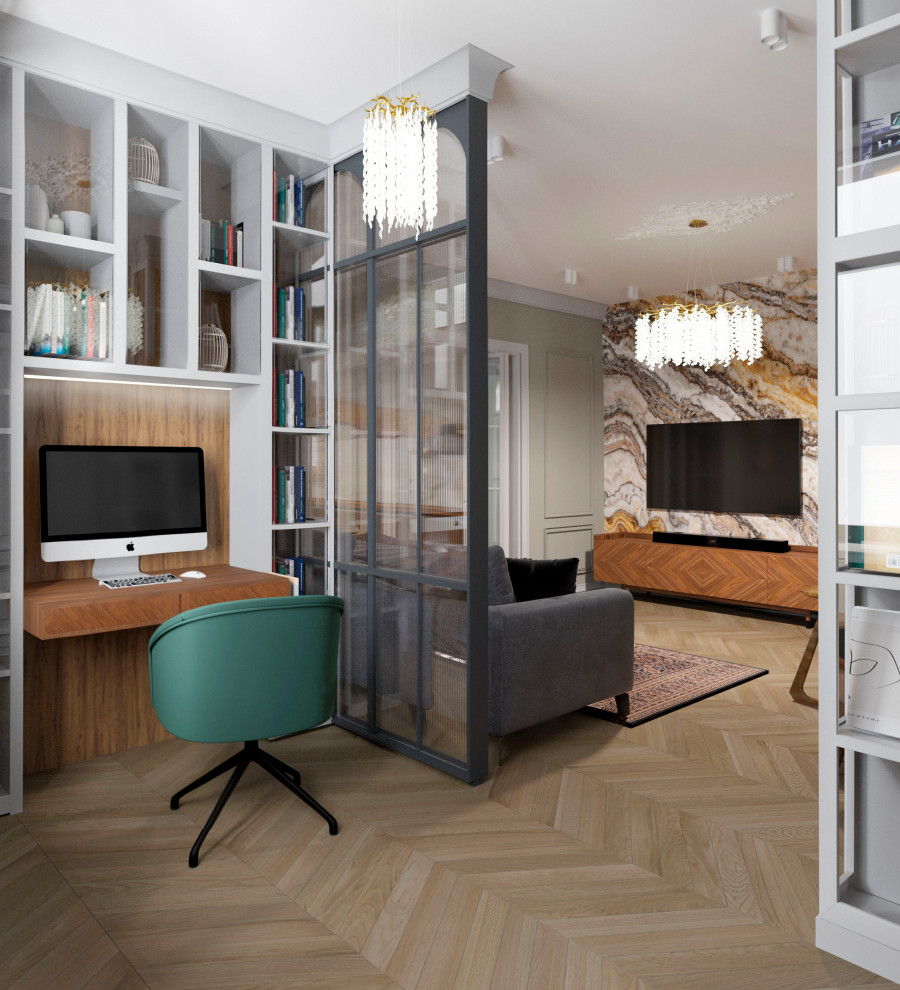 Историческая квартира в Москве, 157 м2