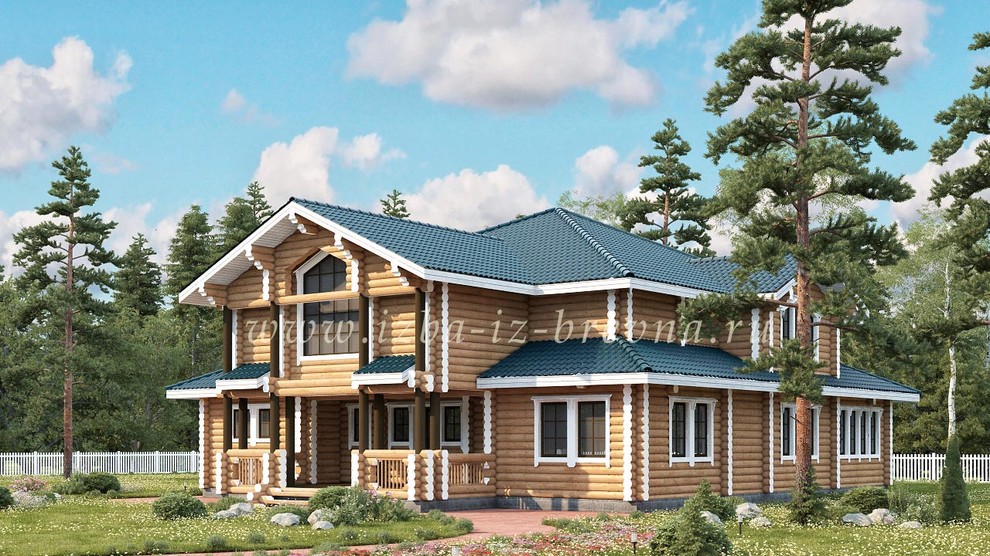 Проекты домов из оцилиндрованного бревна и профилированного бруса