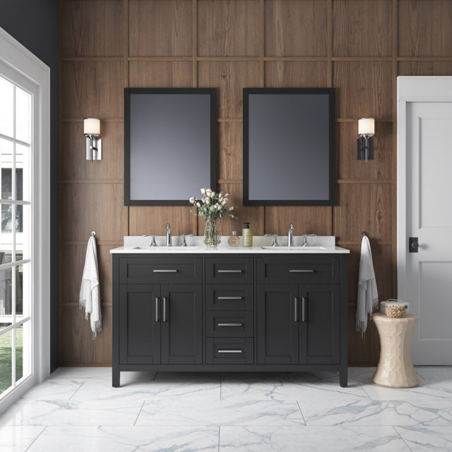 Tahoe Double Vanity Set With Mirrors 60 Transitional Bathroom Vanities And Sink Consoles By Ove Decors - Espresso Double Vanity Mirrors Tahoe Double Vanity Set With Mirrors 60 Transitional Bathroom Vanities And Sink Consoles By Ove Decors - Espresso Double Vanity Mirrors