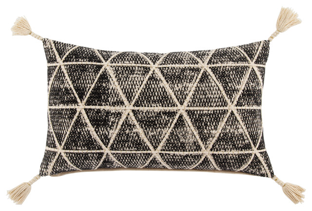 Nikki Chu By Jaipur Living Black Cream Pillow Contemporary Nikki Chu By Jaipur Living Black Cream