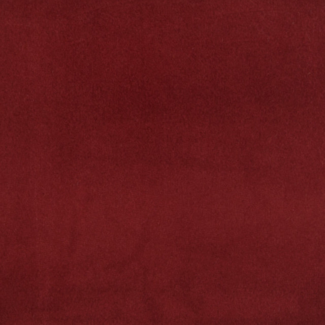 Cherry Red Solid Velvet Woven Upholstery Fabric
