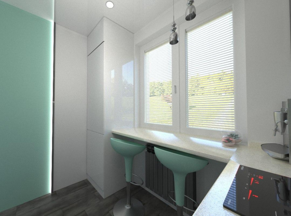 Мятная карманная кухня