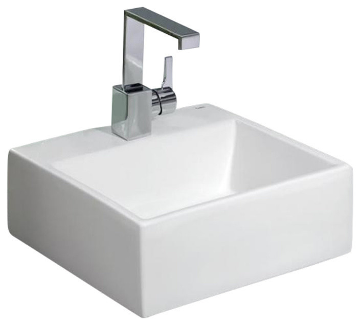 Cheviot Products Rio Vessel Sink, 16.19" Contemporary Bathroom