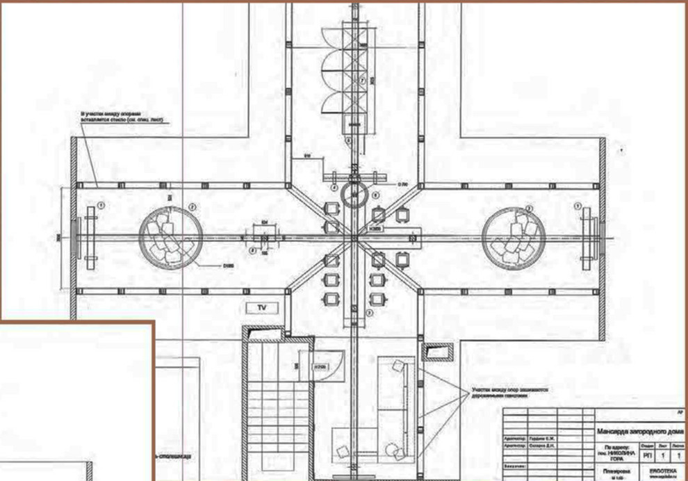 Дизайн интерьера мансарды в загородном доме