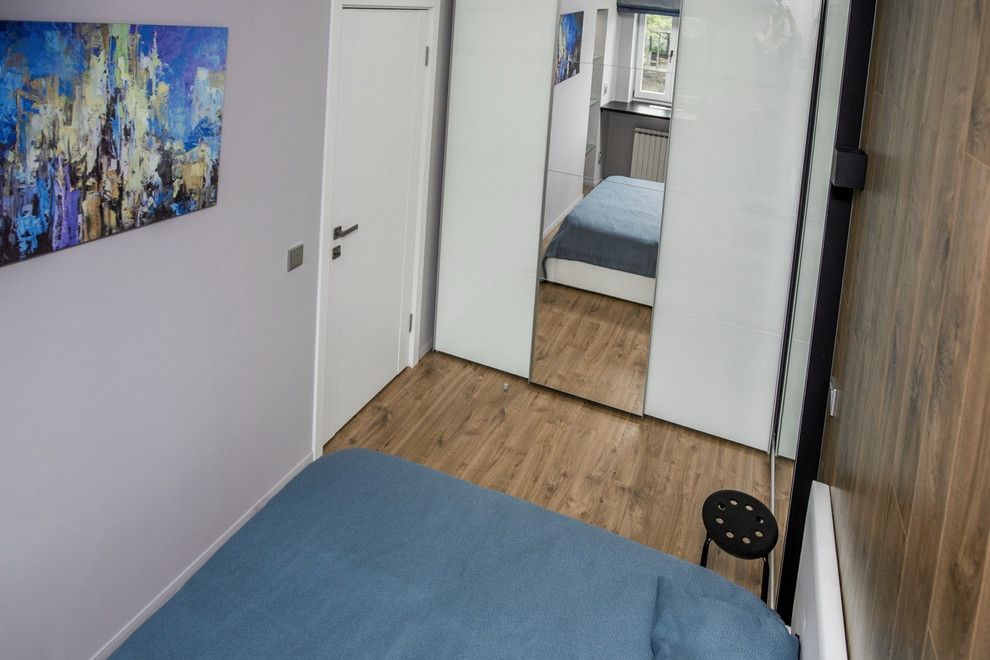 Спальня 2-х комнатной студии квартиры в Сочи ул.Фабрициуса