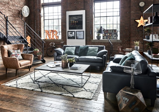 Industrial Ambition | Industrial-Inspired Living Room Furniture ...