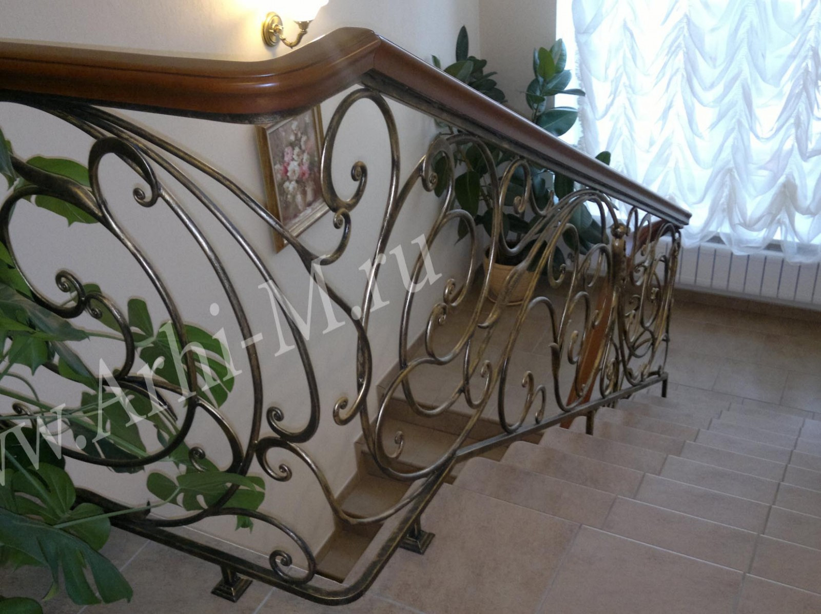 Кованые перила и ограждения лестниц
