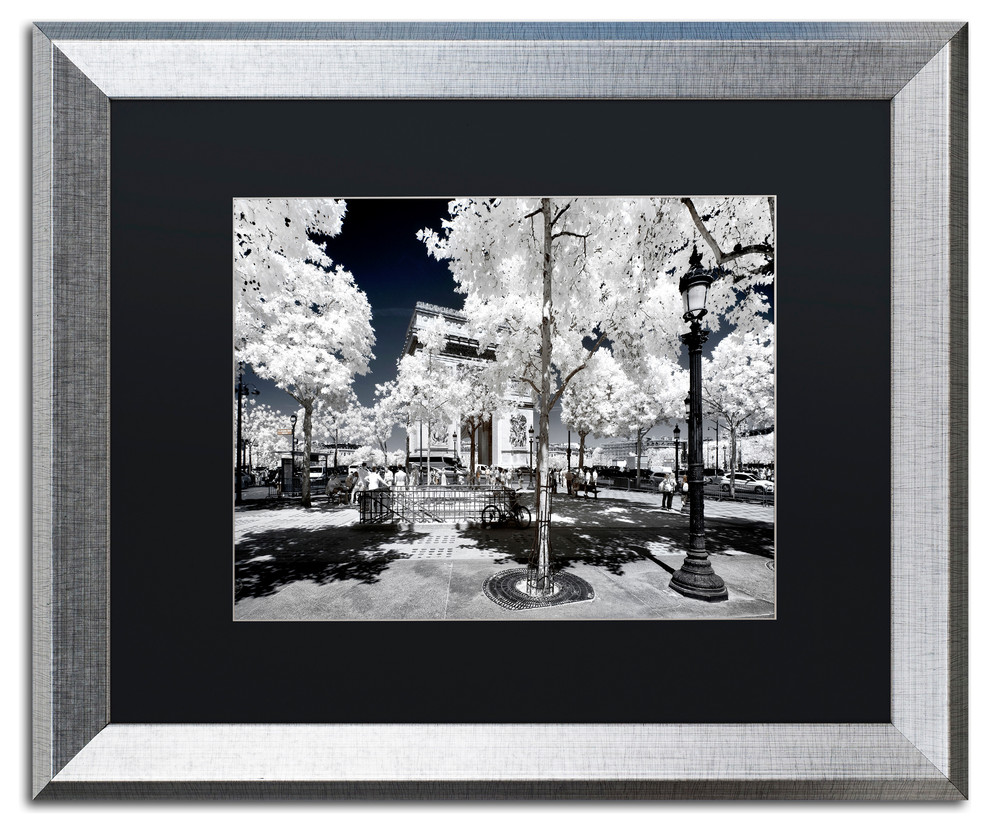 Philippe Hugonnard 'Another Look at Paris XI', Silver Frame, Black Mat, 20x16