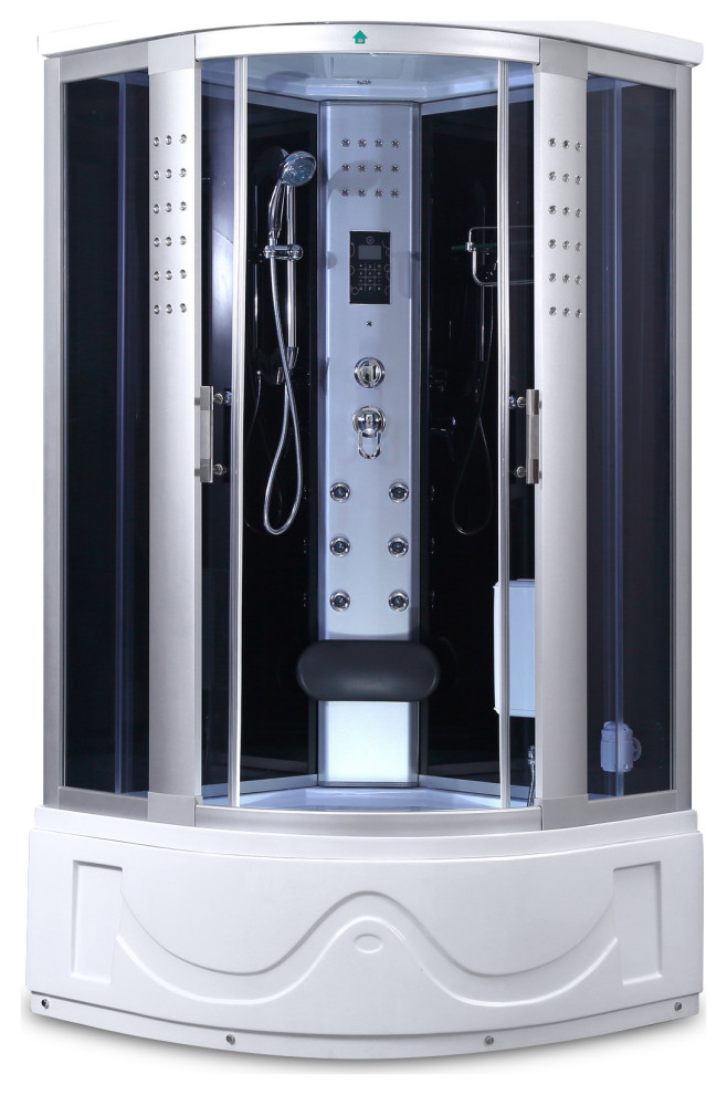 1001NOW GT0516 Corner Steam Shower Enclosure 42" x 42" Contemporary