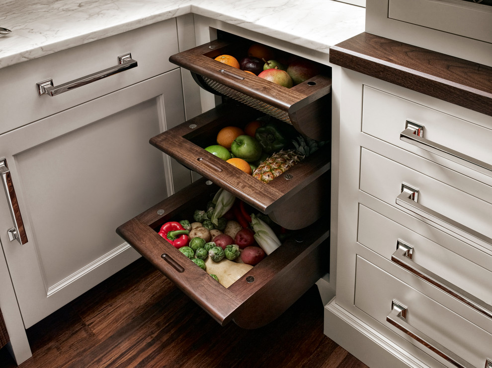 Example of a transitional kitchen design in San Francisco