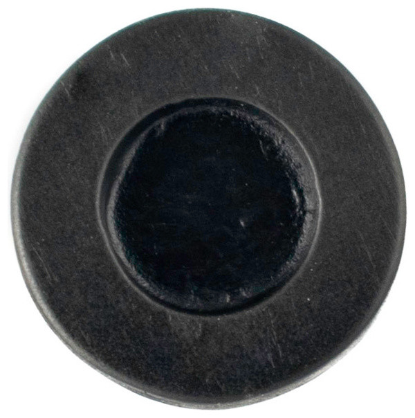 Round Pewter Cabinet Hardware Knob, Black
