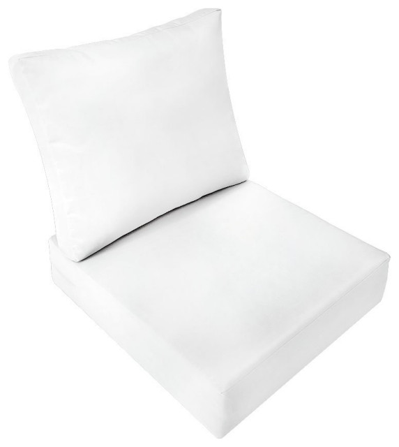 Knife Edge Small 23x24x6 Deep Seat Back Cushion Slip Cover Set AD106