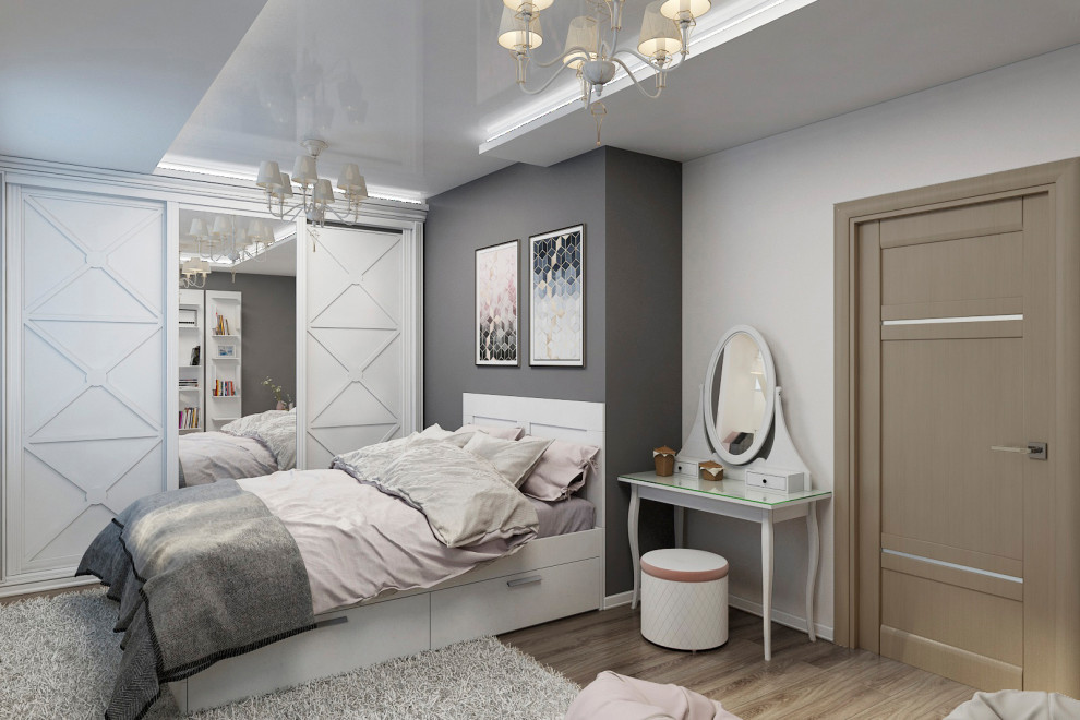 Серая - Белая спальня