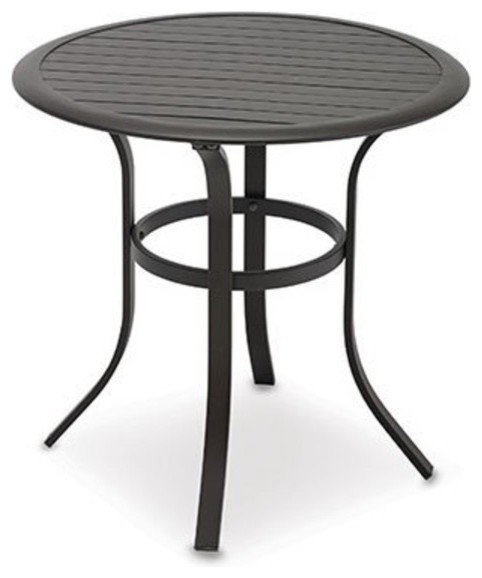 Patio Master Bellevue Aluminum Slat Top Bistro Table 30