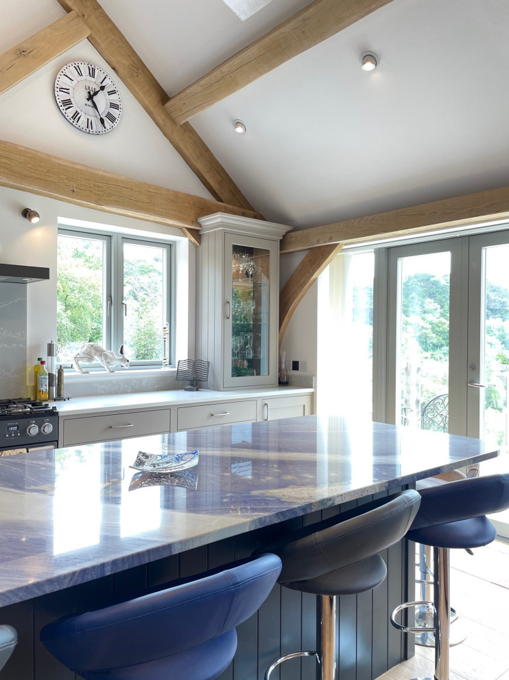 Shaker beamed kitchen