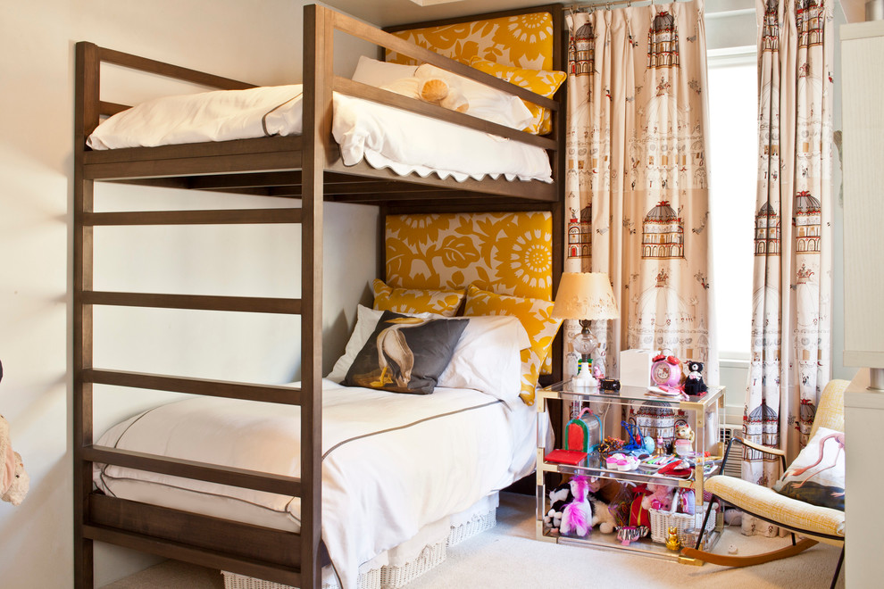 Custom Upholstered Bunk Beds - Contemporary - Bedroom - New York - by ...