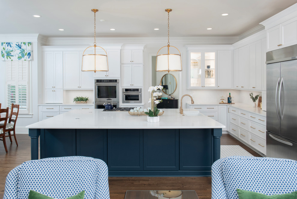 Form, Function, and a Touch of Gold - Transitional - Kitchen - Atlanta ...
