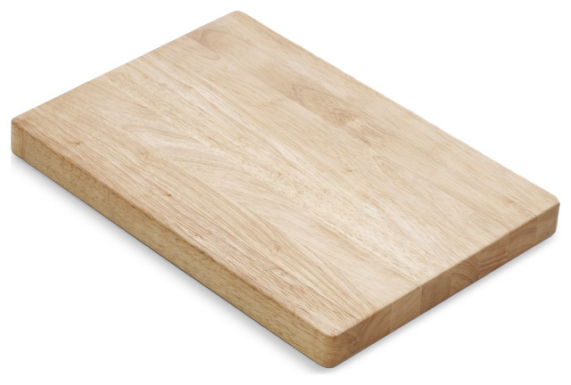SinkSense CleanCut Fiore 1.5" Solid Hevea Wood Cutting Board
