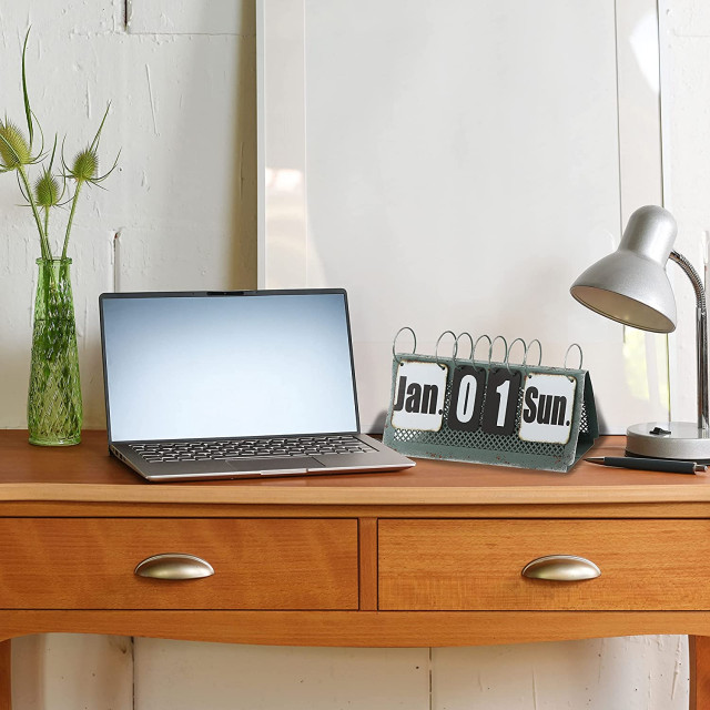 Perpetual Flip Desktop Calendar - Industrial - Desk Accessories - by ...